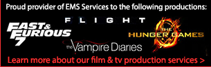 Pro Care is proud to have provided the Hunger Games, Flight, Vampire Diaries, and Fast & Furious 7 with EMS Services